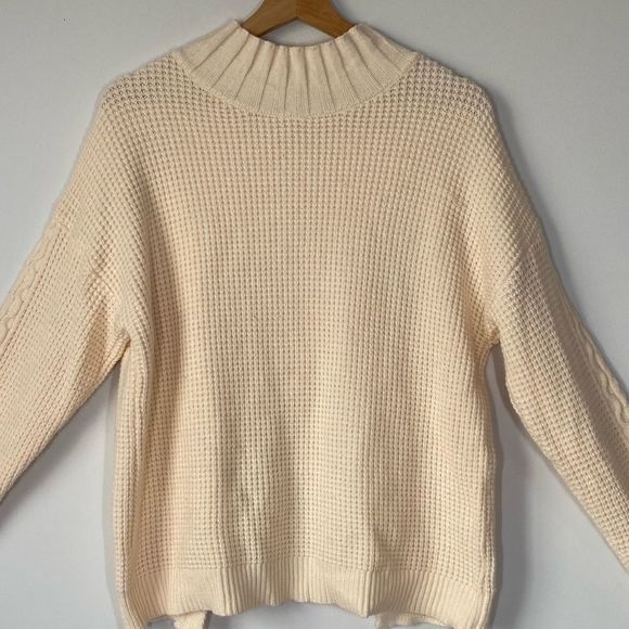 Workhall Knit Mock Neck Sweater Sz S - Picture 4 of 8
